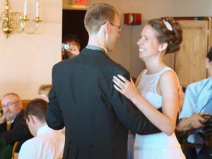 Megan & Ryan on the dance floor at their wedding