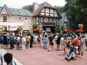 Appreciative audience watching Oracle performance at Six Flags America