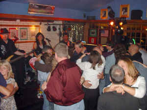 Dance floor full of people having a GREAT time at My Way Restaurant!