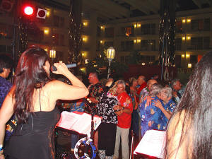 View from stage at the Chesapeake Commodore's Club annual Ball in Ocean City Maryland