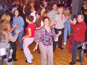 Dance floor at Oracle performance at Whispers Restaurant in Glen Burnie Md. Click for enlarged view