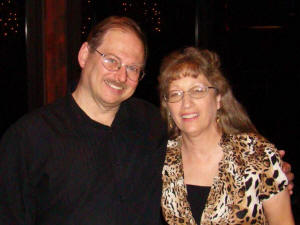 Steve with Northwestern HS classmate Denise at Whispers Restaurant