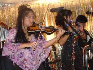 The Herrera family on stage...Nikki, Veronica, & Mike